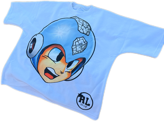 Sky Blue Megaman Tee
